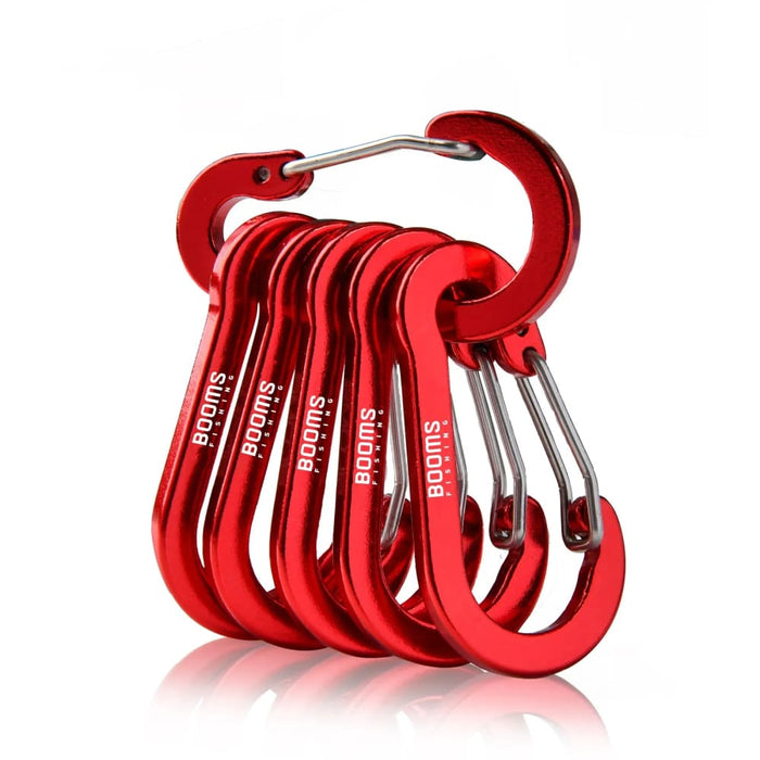 6 Piece Aluminum Carabiner For Camping And Climbing