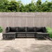 6 Piece Garden Lounge Set With Cushions Anthracite Steel