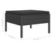 6 Piece Garden Lounge Set With Cushions Poly Rattan Black