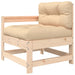 6 Piece Garden Lounge Set With Cushions Solid Wood Tonpkbl