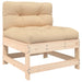 6 Piece Garden Lounge Set With Cushions Solid Wood Tonpkbl