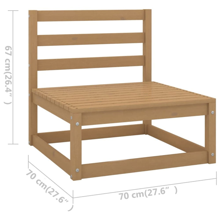 6 Piece Garden Lounge Set Solid Pinewood Tbilbli