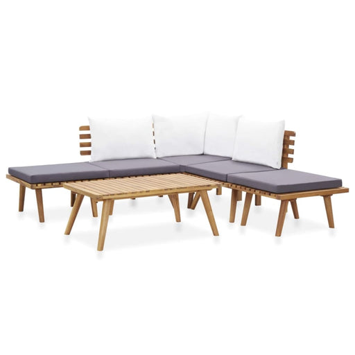 6 Piece Garden Lounge Set Solid Wood Acacia Tbkxbpb