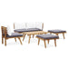 6 Piece Garden Lounge Set Solid Wood Acacia Tbkxbpb