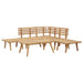 6 Piece Garden Lounge Set Solid Wood Acacia Tbkxbpb