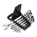 6 Piece Ratchet Set Movable Fixed Head