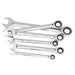 6 Piece Ratchet Set Movable Fixed Head