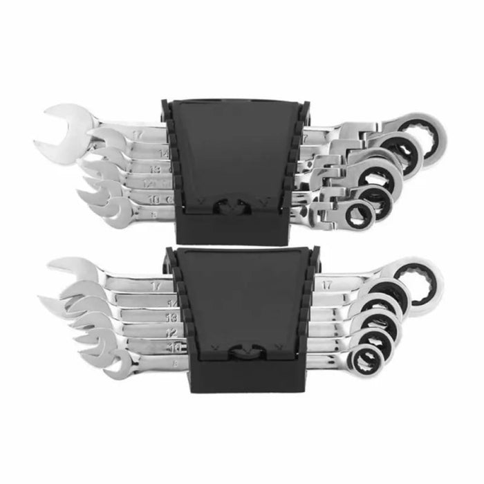 6 Piece Ratchet Set Movable Fixed Head