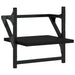 6 Piece Wall Shelf Set With Bars Black Engineered Wood