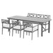 6-seater Outdoor Furniture Dining Chairs Table Patio Garden