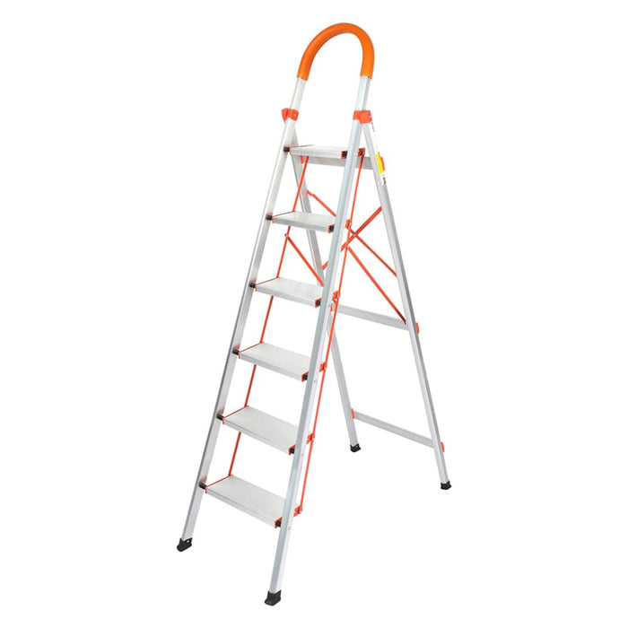 6 Step Ladder Folding Aluminium Portable Multi Purpose