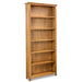 6-tier Bookcase Solid Oak Wood Xaaaib