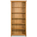 6-tier Bookcase Solid Oak Wood Xaaaib