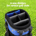 6 Way Dividers Golf Bag Stand Insulated Carry Zippered Rain