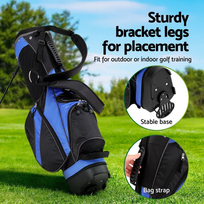 6 Way Dividers Golf Bag Stand Insulated Carry Zippered Rain