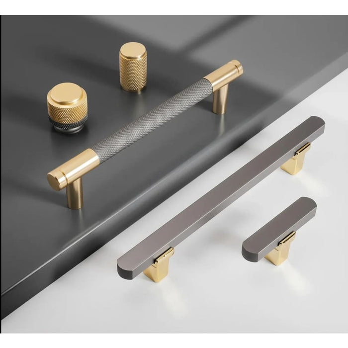 600mm Gray Gold Aluminum Cabinet Handle For Kitchen Wardrobe