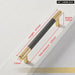 600mm Gray Gold Aluminum Cabinet Handle For Kitchen Wardrobe