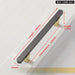 600mm Gray Gold Aluminum Cabinet Handle For Kitchen Wardrobe