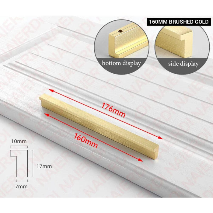 600mm t Bar Gold Cabinet Handles For Kitchen Cupboards