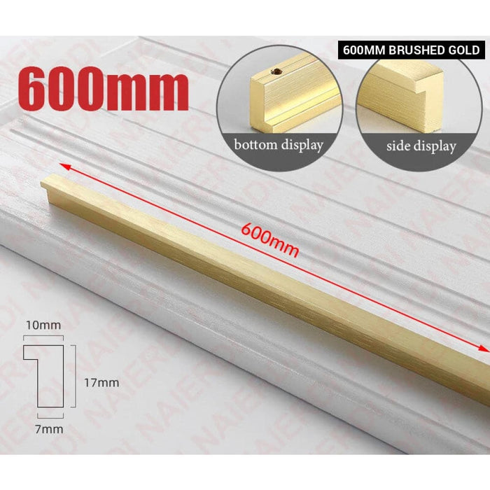 600mm t Bar Gold Cabinet Handles For Kitchen Cupboards