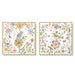 60cmx60cm Floral Birds 2 Sets Gold Frame Canvas Wall Art