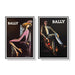 60cmx90cm Bally Man & Woman 2 Sets Black Frame Canvas Wall