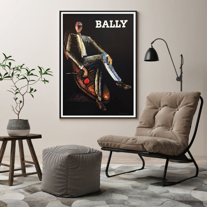 60cmx90cm Bally Man & Woman 2 Sets Black Frame Canvas Wall