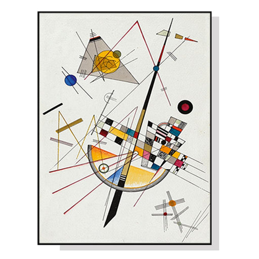 60cmx90cm Delicate Tension By Wassily Kandinsky Black Frame