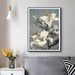 60cmx90cm Floral Lily Ii Black Frame Canvas Wall Art