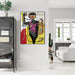 60cmx90cm Versus Medici By Michel Basquiat Black Frame