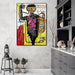 60cmx90cm Versus Medici By Michel Basquiat Black Frame