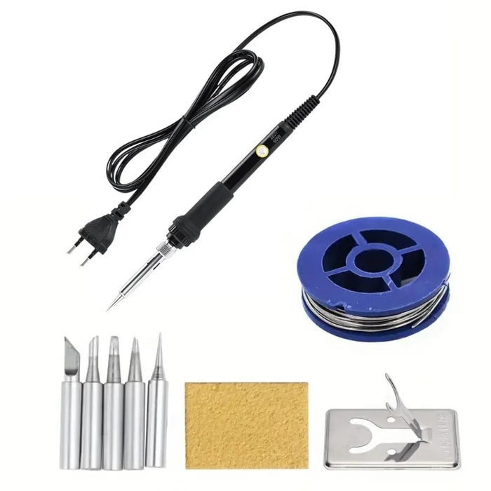 60w Soldering Iron Kit Adjustable Temperature Replaceable