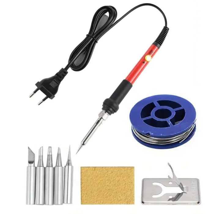 60w Soldering Iron Kit Adjustable Temperature Replaceable