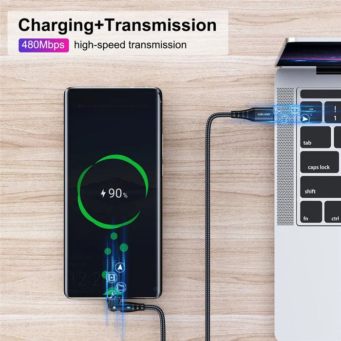 60w Usb c Fast Charge Cable for Xiaomi Samsung Macbook 180