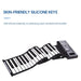 61 Keys Roll Up Piano Keyboard Soft Silicone Electronic