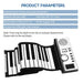 61 Keys Roll Up Piano Keyboard Soft Silicone Electronic