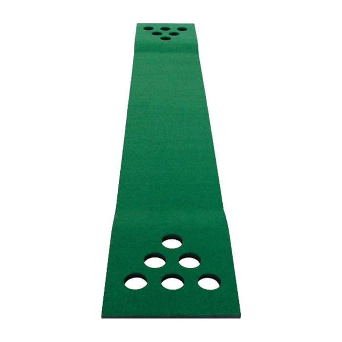 Golf Beer Pong Game Toy Set Green Golf Putting Matt with 2 Putters 6 Balls