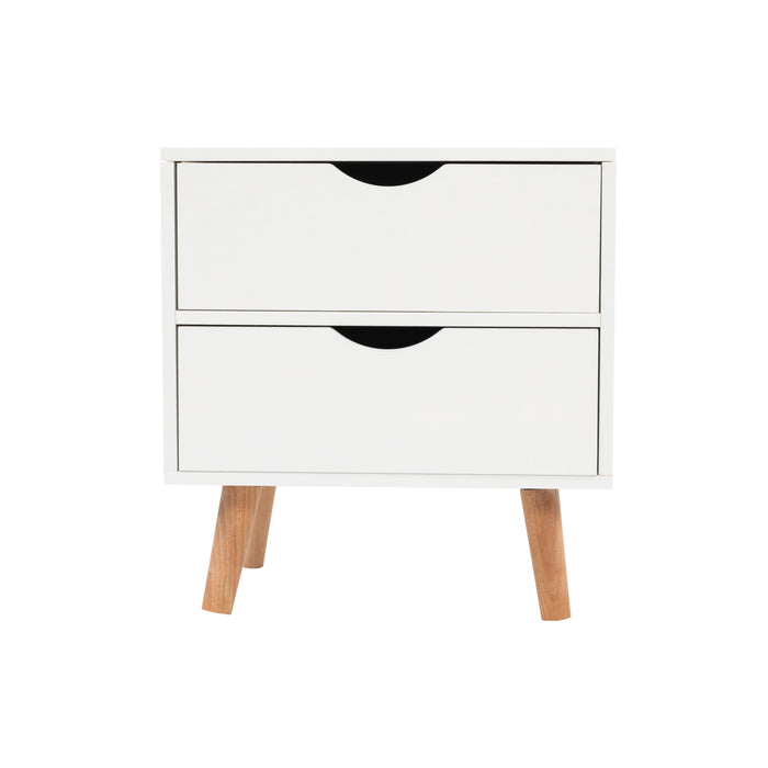 Bedside Tables Drawers Side Table Nightstand White Storage Cabinet Wood