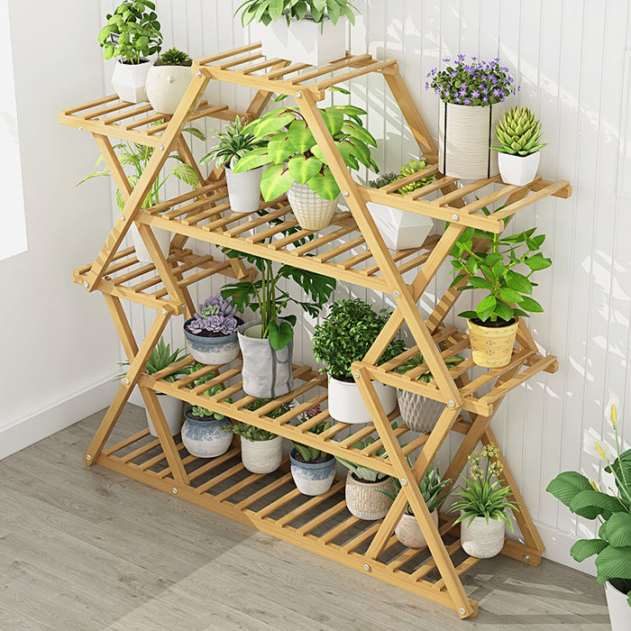 Bamboo Multilayer Flower Plant Bonsai Rack Shelf Stand Porch Lawn Patio