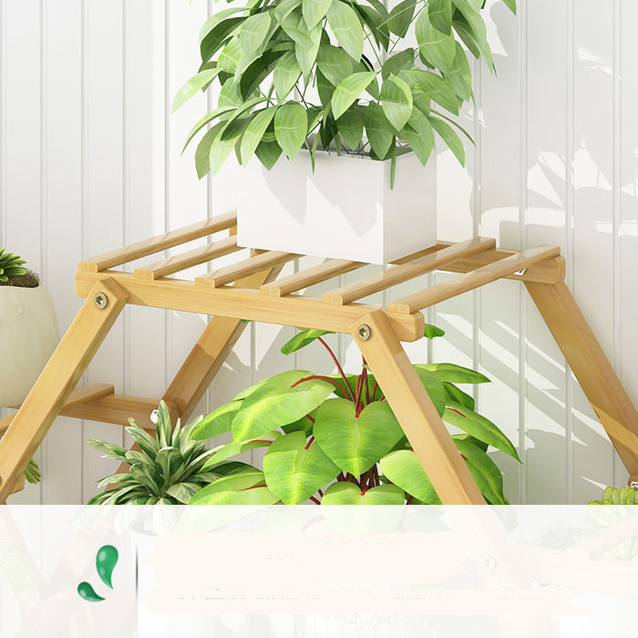 Bamboo Multilayer Flower Plant Bonsai Rack Shelf Stand Porch Lawn Patio