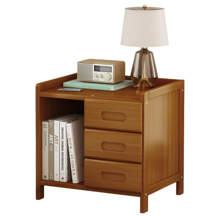 Bamboo Bedside Table Nightstand Storage Bedroom Sofa Side Stand