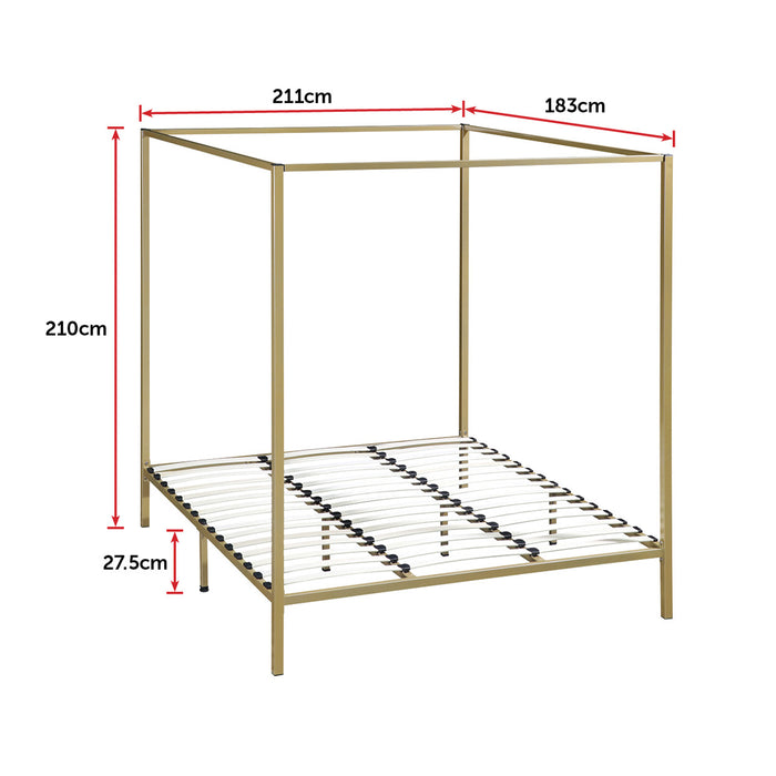 4 Four Poster King Bed Frame