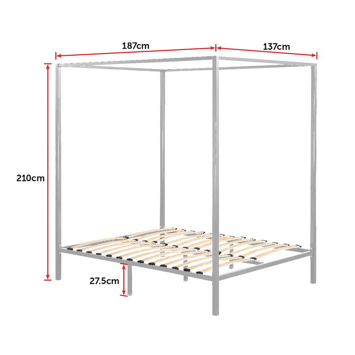 4 Four Poster Double Bed Frame