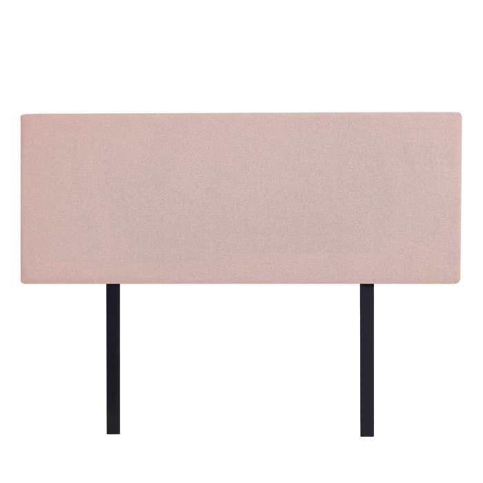 Linen Fabric Double Bed Deluxe Headboard Bedhead - Pale Pink