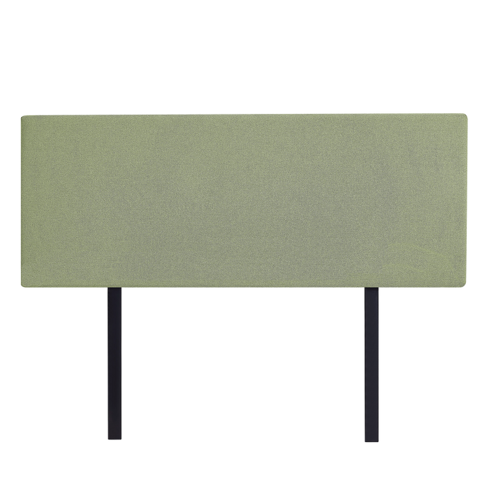 Linen Fabric Double Bed Deluxe Headboard Bedhead - Olive Green