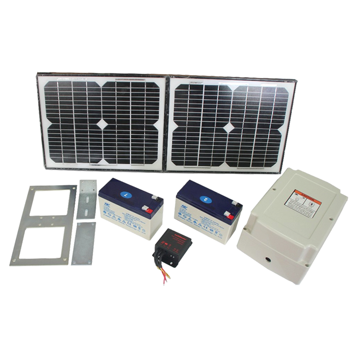 1000KG 20W Solar Double Swing Auto Motor Remote Gate Opener