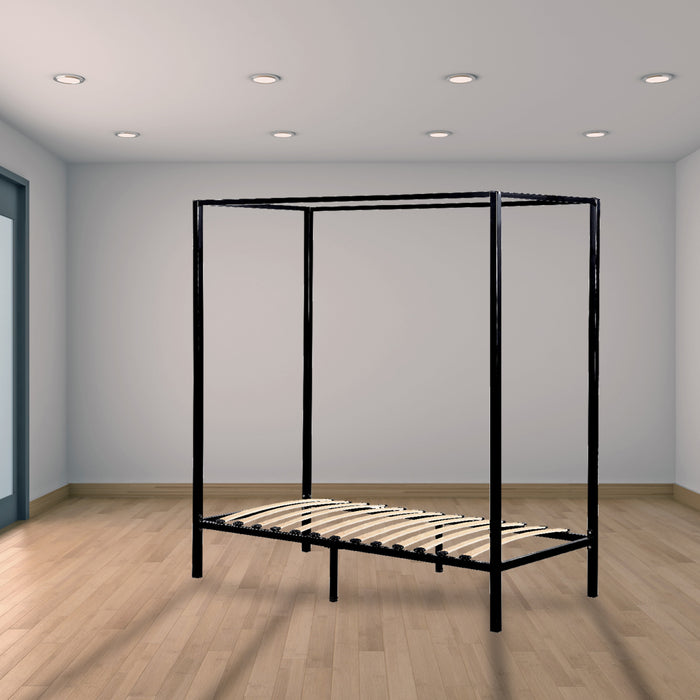 4 Four Poster Single Bed Frame