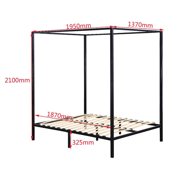 4 Four Poster Double Bed Frame