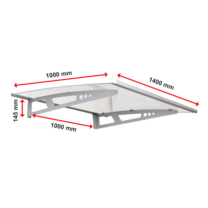 DIY Outdoor Awning Cover 1.4m x 1m Polycarbonate