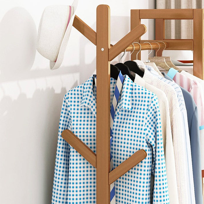 70cm Clothes Rack Stand Storage Shelves Modern Coat Tree